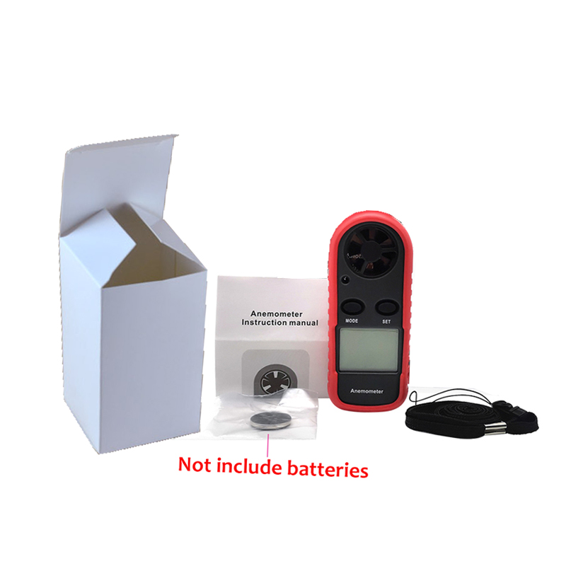 2-in-1 Mini Digital Anemometer Air Flow Windsurf Wind Speed Volume Measuring Meter Tester Wind Temperature Sensor Industrial