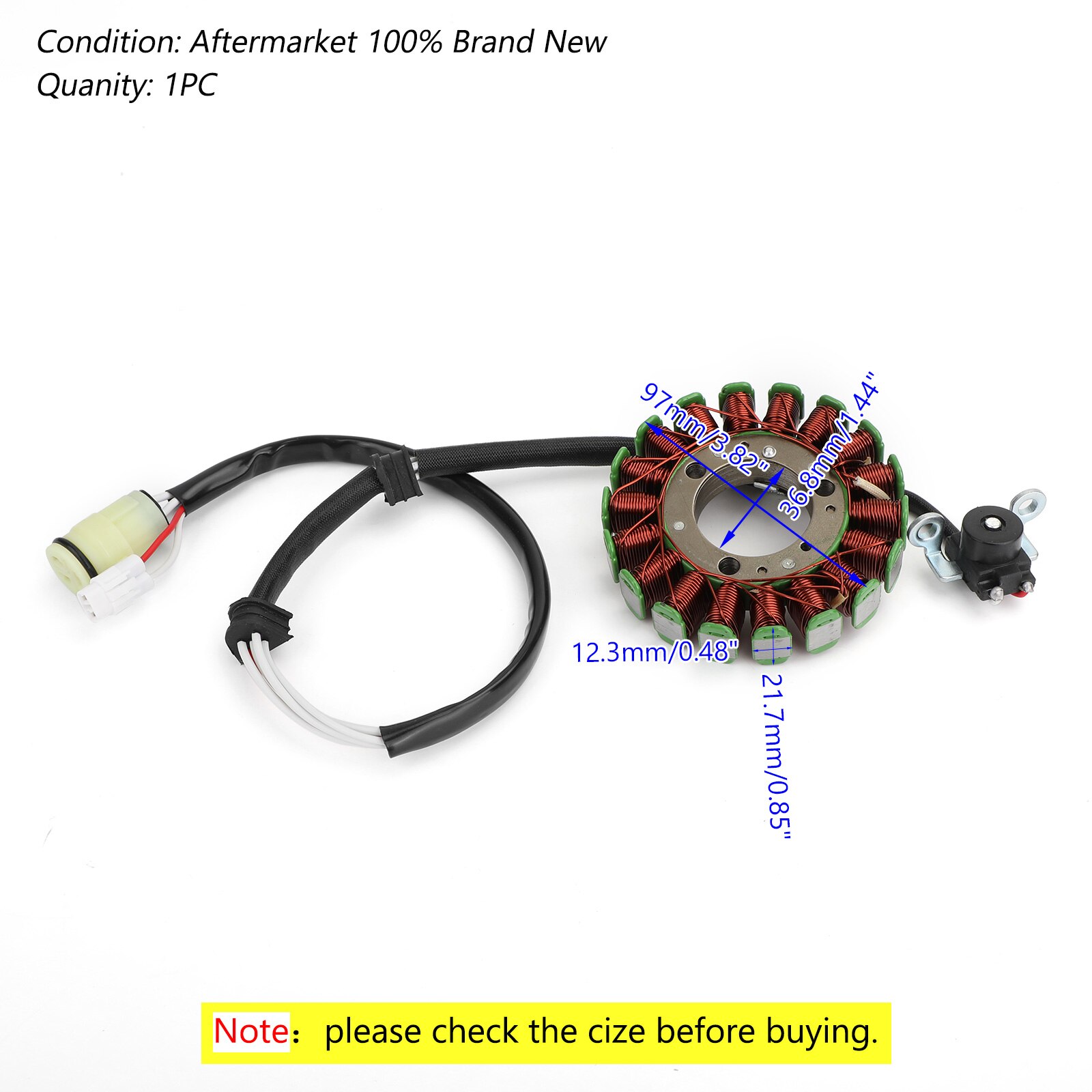 Stator Alternateur Artudatech 46139004000 - Pour Husqvarna TC 65 85 105 2003-2017 - Bobinage Cuivre
