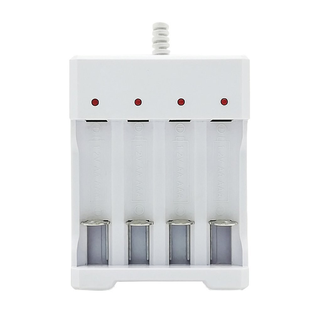 USB Slots Battery Charger Fast Charging Short Circuit Protection AAA and AA Rechargeable Battery Station: 2
