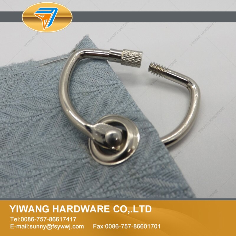 China cheap D ring nickel plating screw lock binding ring nickel plating office binder ring various sizes