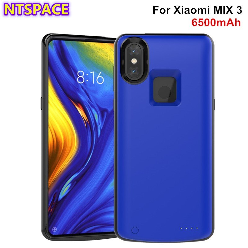 6500Mah Uitgebreid Telefoon Batterij Case Voor Xiaomi Mix 3 Backup Power Opladen Cover Voor Xiaomi Mix 3 Draagbare Batterij charger Cover