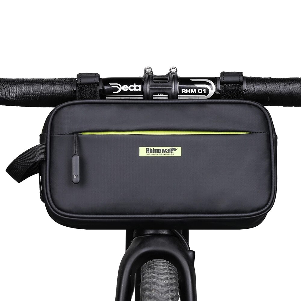 Rhinowalk-bolsa para manillar de bicicleta, bolso de hombro portátil multifunción, resistente al agua, accesorios para bicicleta, novedad de: X21921--Matte Green