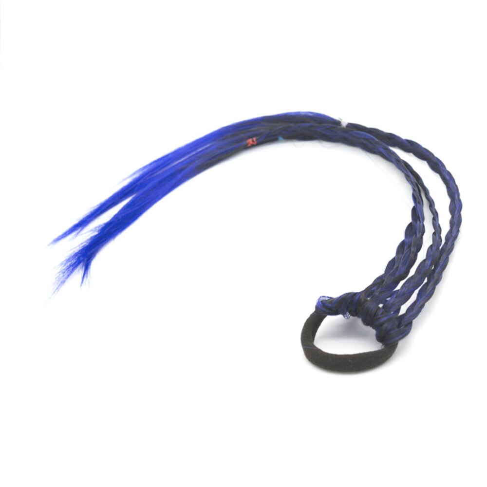 Girls Colorful Wigs Ponytail Hair Ornament Headbands Rubber Bands Beauty Hair Bands Headwear Kids Hair Accessories Head Band: 2