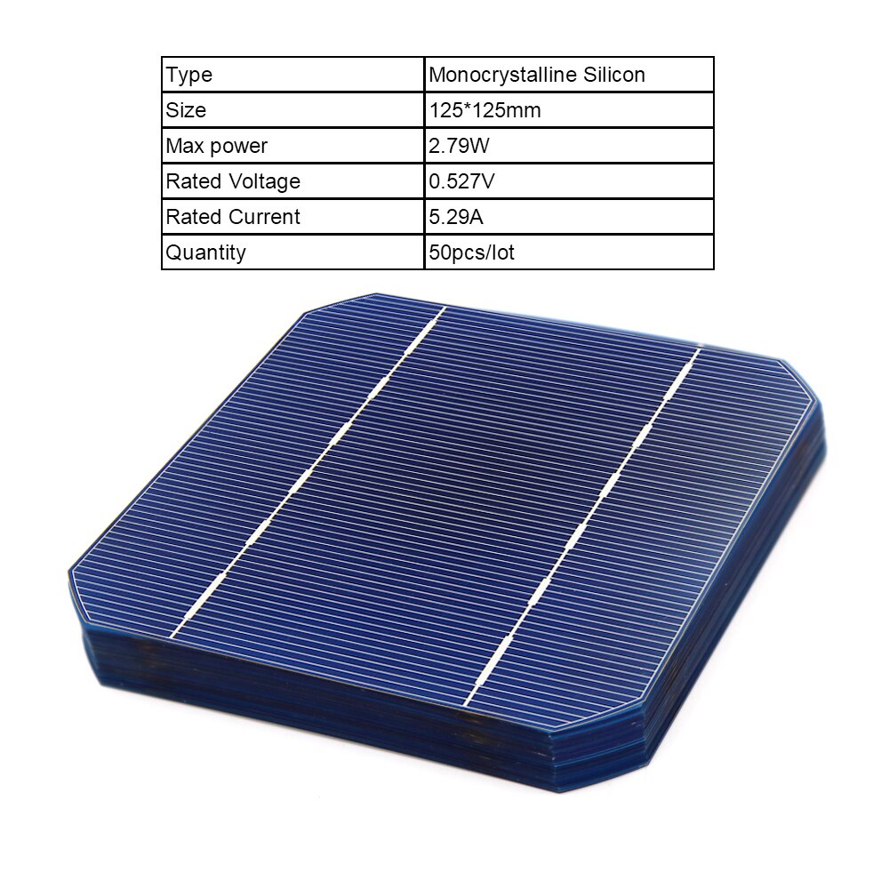 112 watt kit diy painel solar 125x125mm mono crystall célula solar 100 w 5x5 "100 w tabbing fio buswire flux caneta 100 watts flexível: M-89125125