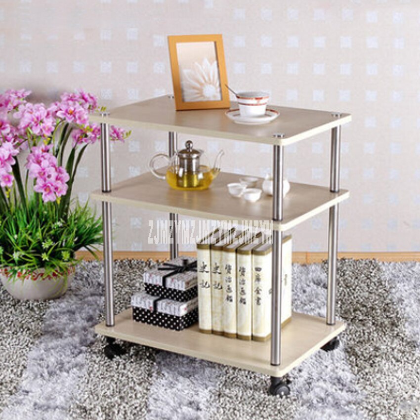3 Layer Removable Square Small Table Living Room Coffee/Tea Table Simple Can brake Tea Art Table Tea Shelf 60*40*68cm: Yellow Oak