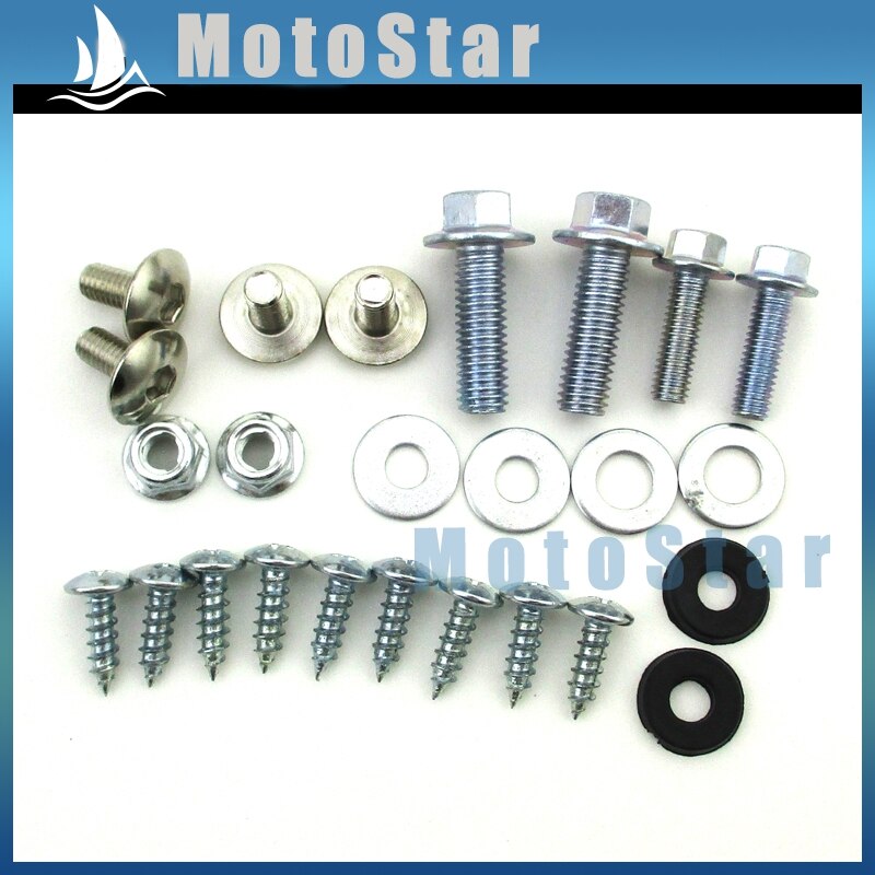 Motorcykel plastik kåbe tank montering skrue panel bolte til kinesisk crf 50 dirt pit cykel 50cc 90cc 110cc 125cc 140cc 150cc 160cc