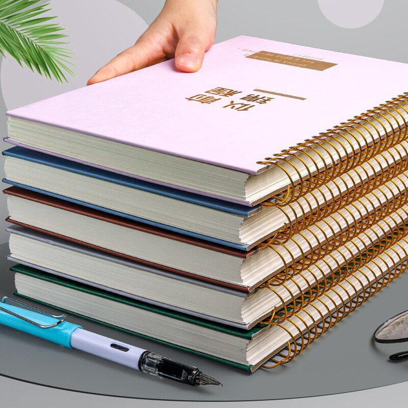 A4 super tykke 300 sider spiral spiral notatbok journal student dagbok notatblokk ukeplan bøker kontor skrivesaker skolerekvisita