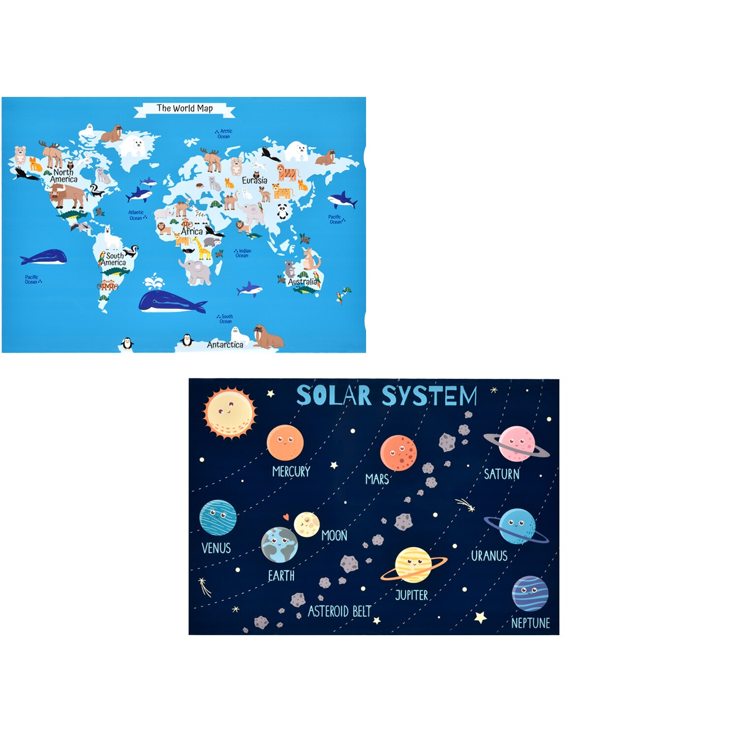 18pcs Educational Math Posters with Glue Point Dot for Elementary Middle School Classroom Teach Multiplication
