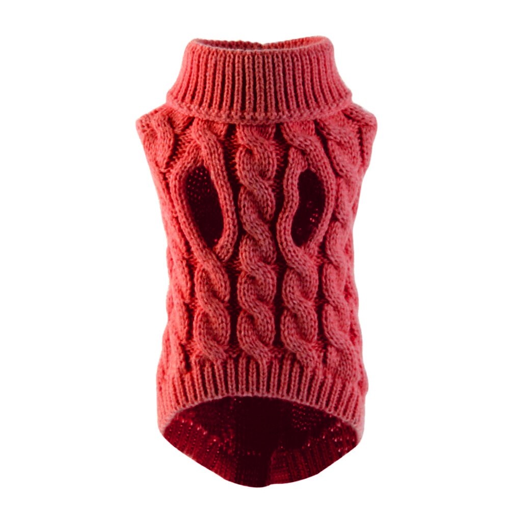 Warm Dog Cat Sweater Clothing Winter Turtleneck Knitted Pet Cat Puppy Clothes Costume For Small Dogs Cats Chihuahua Outfit Vest