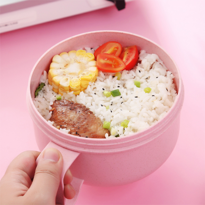 Fiambrera de trigo para bebé, vajilla, contenedor de comida Bento, caja de Sushi para chico, aperitivo de fruta para bebé, tazón de microondas portátil para el almuerzo