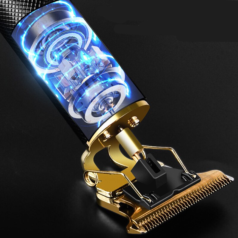 Cortadora de pelo para hombre, máquina de afeitar clásica, recargable, estilo de corte de pelo,