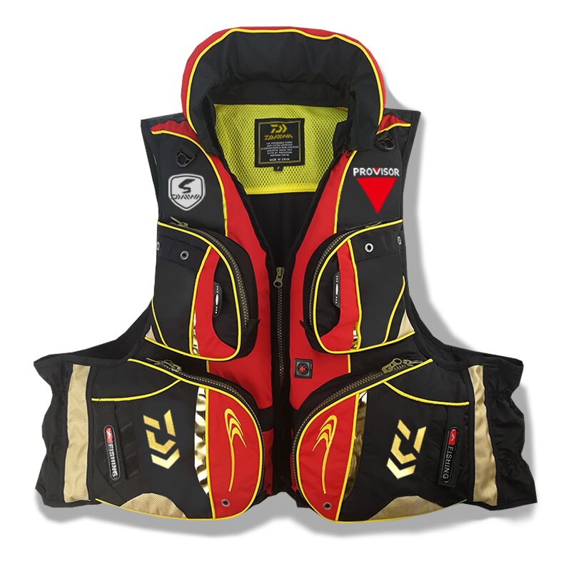 Gilet De Sauvetage De Pêche EXPROTAS - Multi-poches, Flottabilité, Sécurité Outdoor
