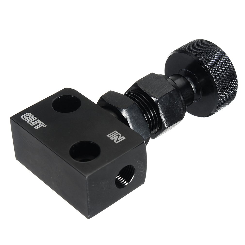 Adjustable CNC Aluminium Brake Proportioning Bias Valve Knob Style Suit Disc Drum 1/8 NPT Universal Car Modification Accessory