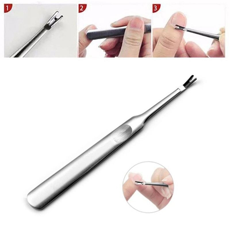 Cuticle Trimmer Stainless Steel,Dead Skin Fork Trimmer Cutitle Women Manicure Nail Tool: Default Title