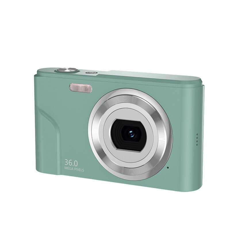 HD 1080P 2.4 pollici Mini fotocamera professionale per fotografia videocamera digitale portatile 16x Zoom digitale portatile per Set di fotocamere Vlog: green-EU plug