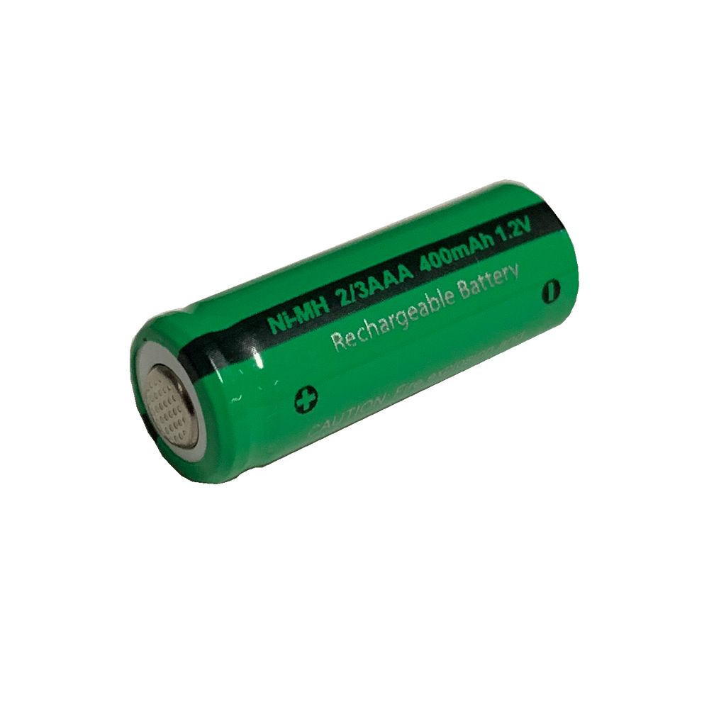 10 stuks oplaadbare ni-mh-batterijen 2/3 aaa 1.2v 400 mah platte vervanging voor zonnebloemen, afstandsbediening en tuinverlichting