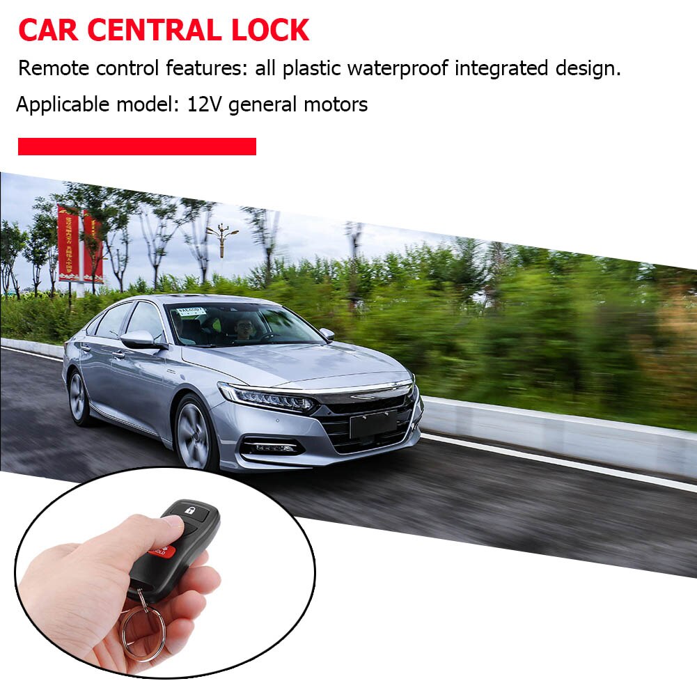 Car Keyless Entry System Button LED Keychain Central Door Lock Kit 410/T109 Car Remote Central Door Lock Keyless System