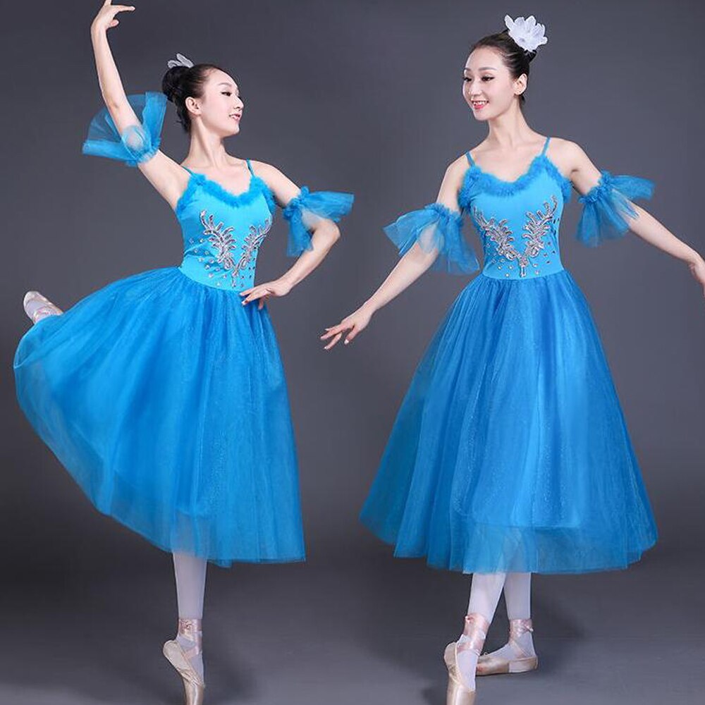 White Swan Lake Ballet Stage wear Costumes Adult Romantic Platter Ballet Dress Girls Women Classical Ballet Tutu Dance wear Suit