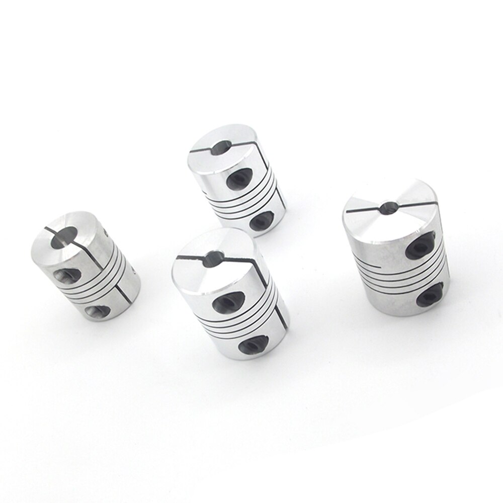 Coupleur D'Arbre Prune Alliage Aluminium D25 L30 6.35×10mm Pour Moteur Pas à Pas