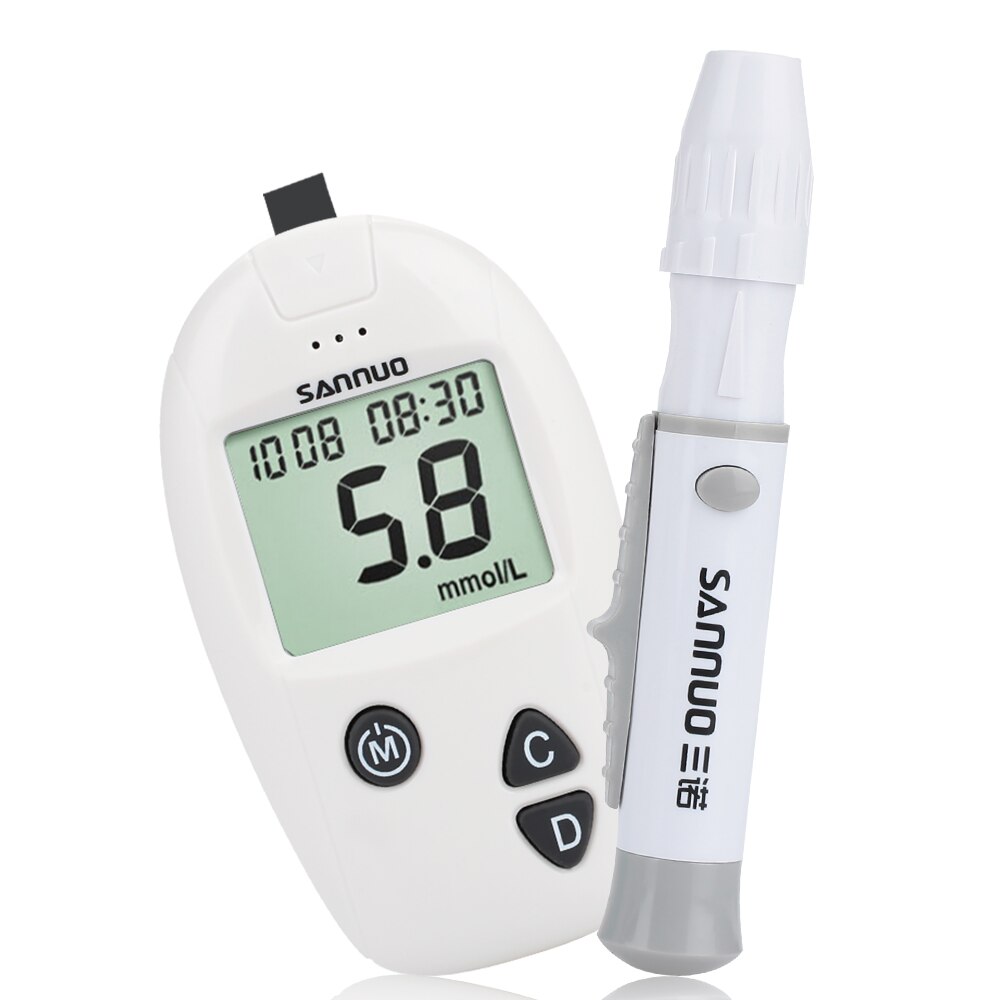 Duurzaam Pen Gezondheid Oudere Lichaamsverzorging Plastic Wit Monitoring Systeem Bloed Suiker Glycuresis Blood Sugar Monitor