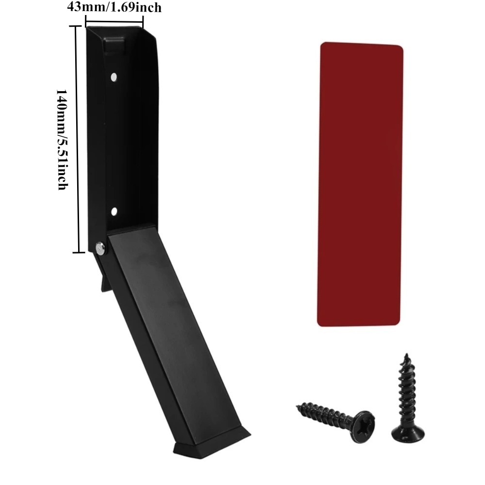 Stainless Steel Door Stopper Metal Gate Blocker Windproof Gate Blocker Anti-collision Door Gap Blocker Sturdy: black