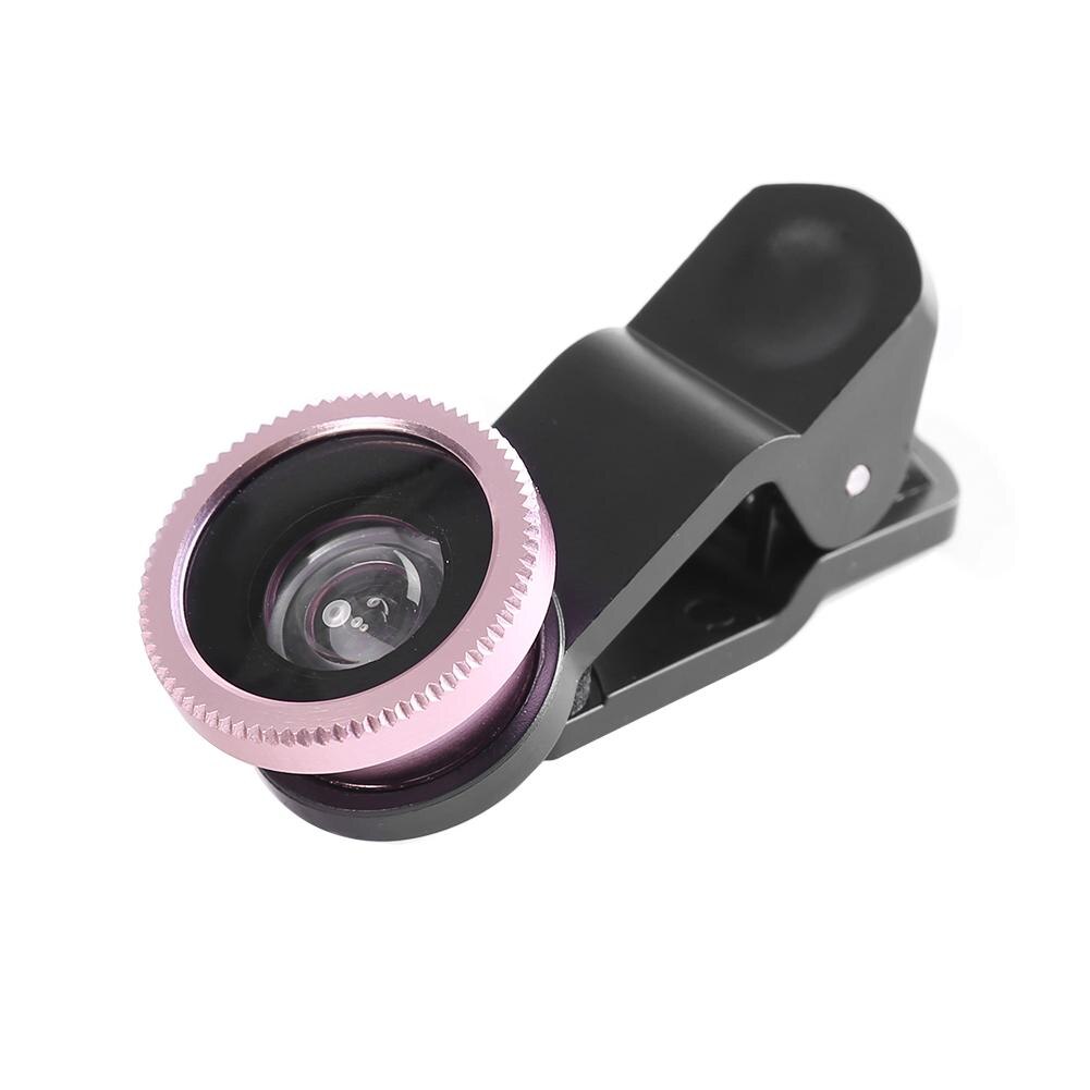 3 in 1 Wide Angle Alloet Fisheye lens 0.67x Wide Angle Zoom lens Phone Camera Lens Kits For IPhone Samsung Smartphones