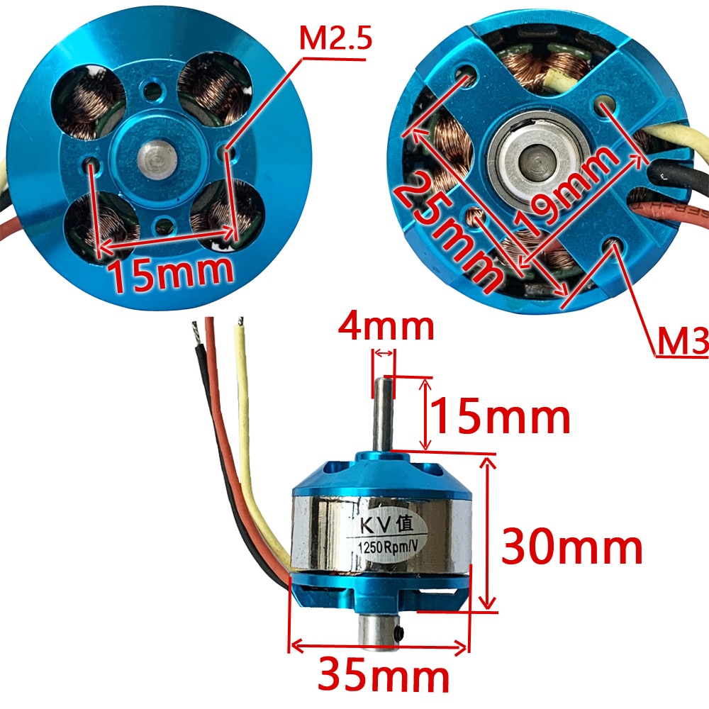 CL3530 Brushless Outrunner DC motor Strong power supply 1250KV airplane High Speed with Large Thrust RC Boat