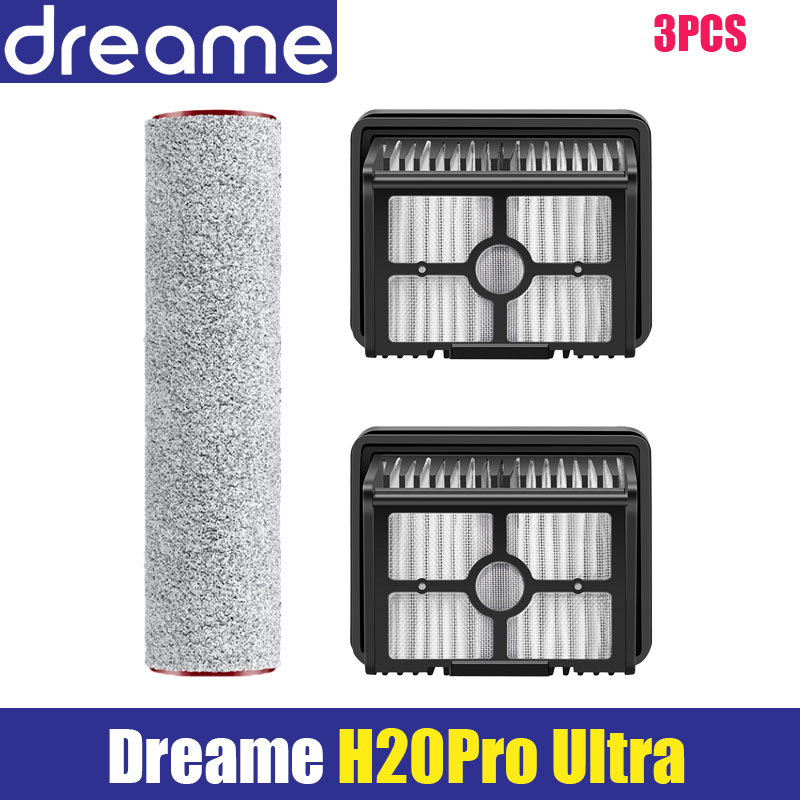 per Dreame H14 pro / H20 pro ultra/H30 ultra H13 pro Lavapavimenti Aspirapolvere Spazzola A Rullo Filtri Hepa Accessori: Grigio chiaro