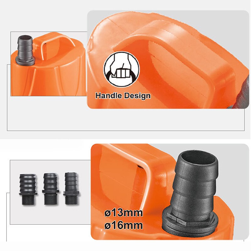 1pc Submersible Water Pump Aquarium Fountain Fish Tank Pond Home Garden Clean Dirty Filter