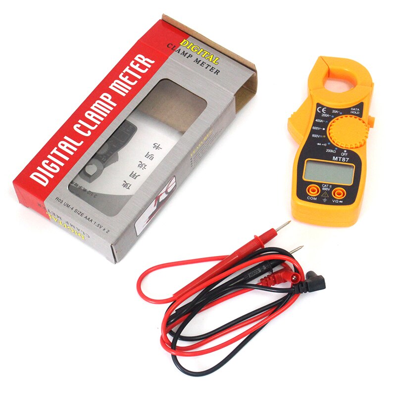 MT-87 Mini Multimeter Digital Digital Diode measurement Clamp Multi meter With Bag Wires for Testerer Pliers