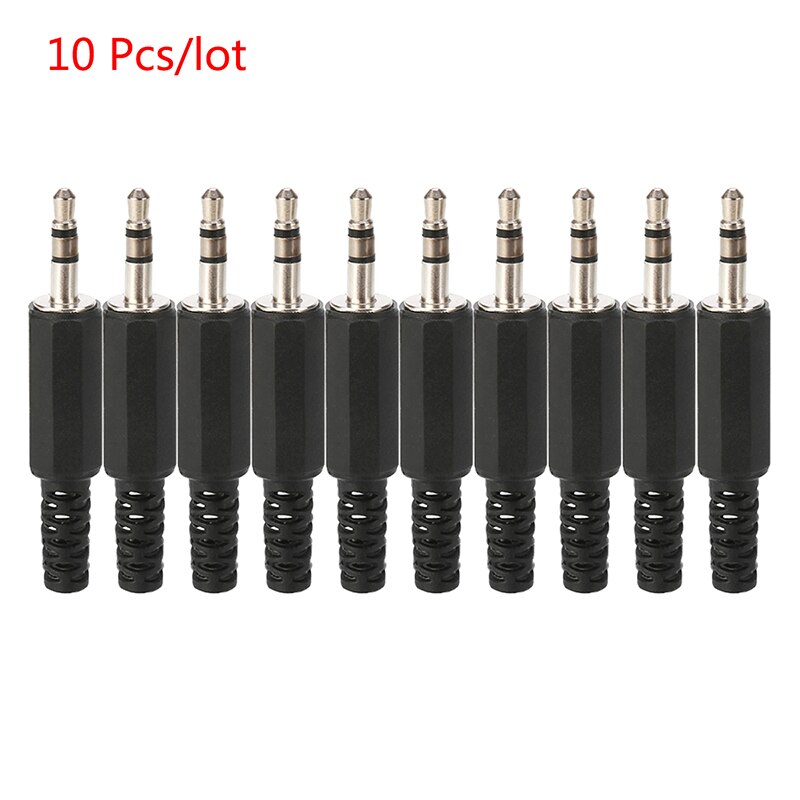 1/5/10pcs 3.5mm Jack Stereo 3 Pole Male Jack for DIY Headset Earphone Used for Repair Earphone Solder Plug Connector Adapter