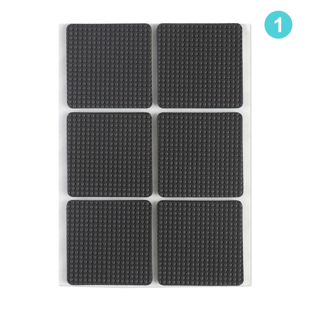 1 vel geometrische vorm zachte verdikking meubelpootbeschermers zelfklevend anti-geluid antislipmat vloerbeschermer stoelbevestigingen