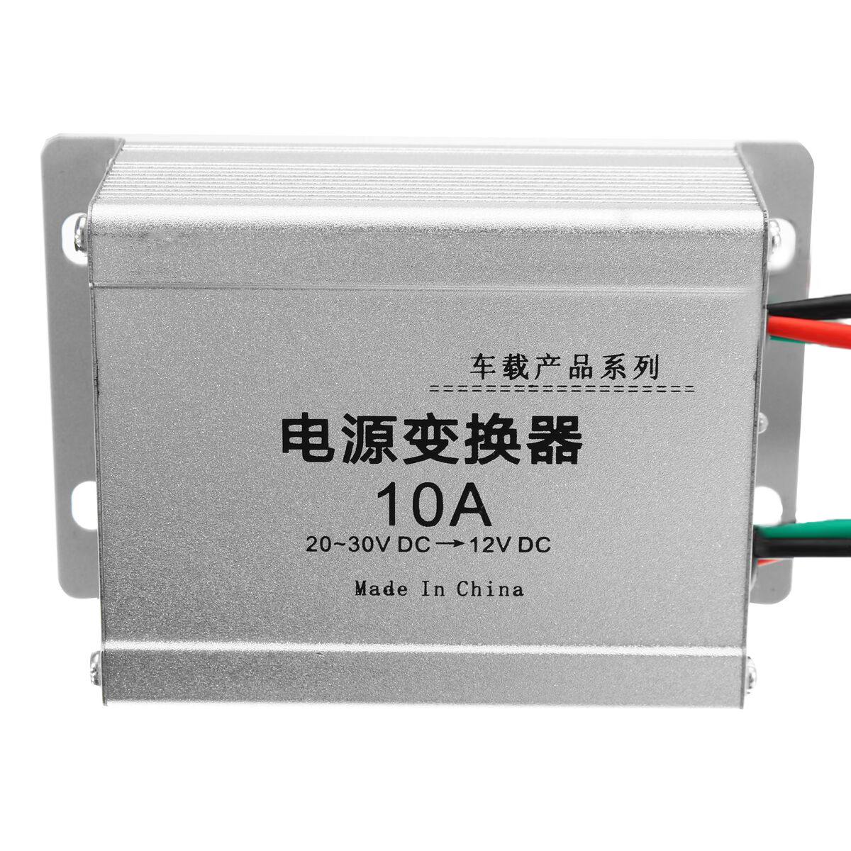 Dc 24 to 12v 10a 120w bil elektrisk omformer strømforsyning inverter transformer bil invertere