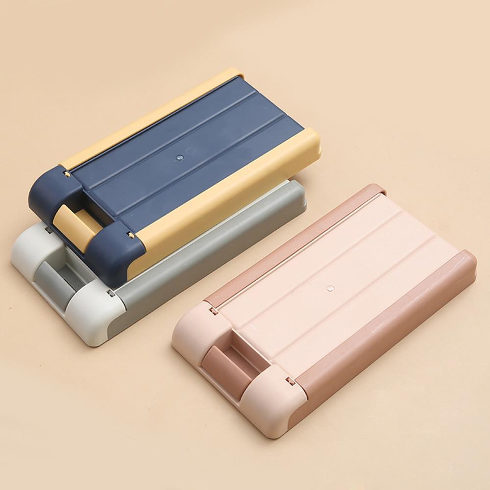 Hidden Table Under Paste Plastic Desk Organizer Memo Pen Stationery Storage Box Case Desk Drawer Divider Stationery Sticky Decor