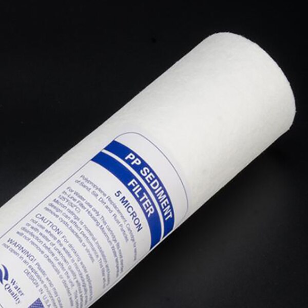 Purificador de agua de 10 pulgadas, 5 micrómetros, cartucho de filtro de agua de sedimentos, sistema de filtro de agua de algodón PP, 4 Uds.