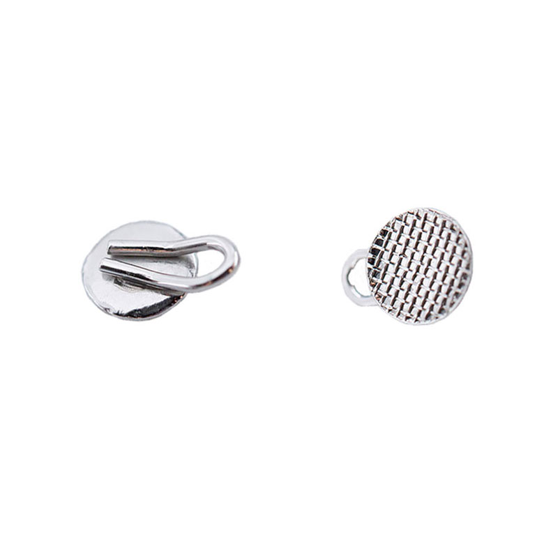Dentst 50 pièces orthodontie dentaire liaison directe oeillet céramique bouton lingual langue dompteur morsure ouvre-crochet de Traction crochet à sertir: Chrome