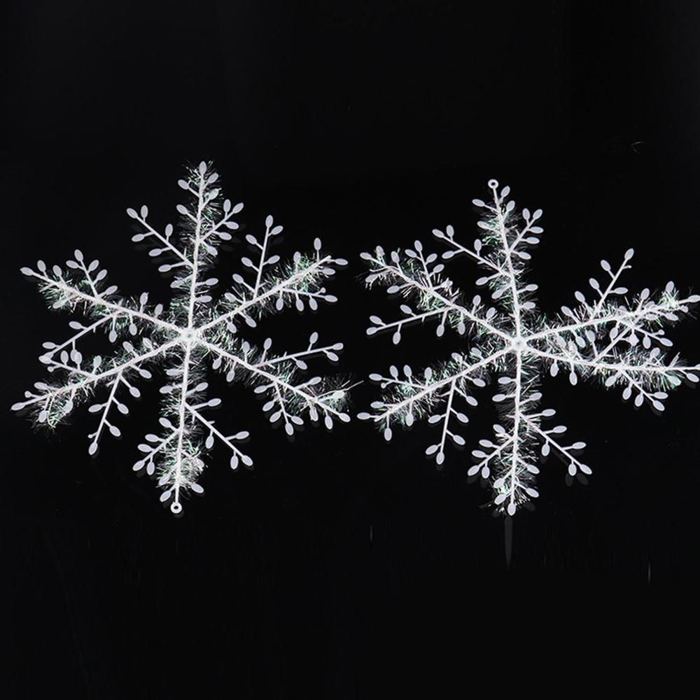 Kerst Sneeuwvlokken Sneeuwvlokken Snaren Kerstboom Decoraties Kerstballen Sneeuwvlokken Kerst Ornamenten: 30cm-2pcs