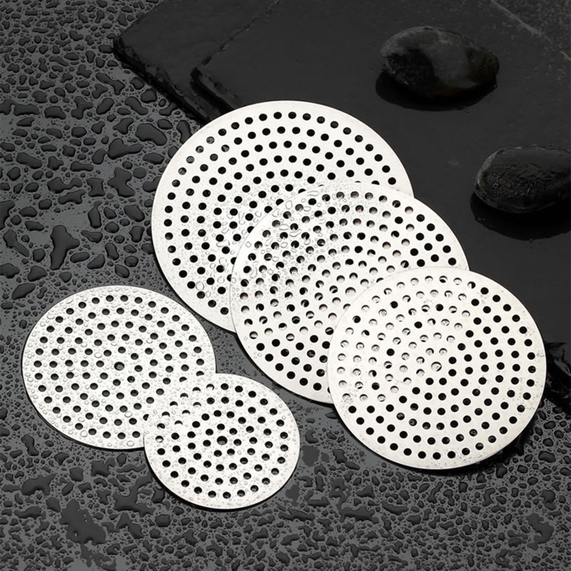 Ronde Putdeksel Badkamer Douche Haar Catcher Mesh Gootsteen Zeef Bad Afvoer Protector Rvs