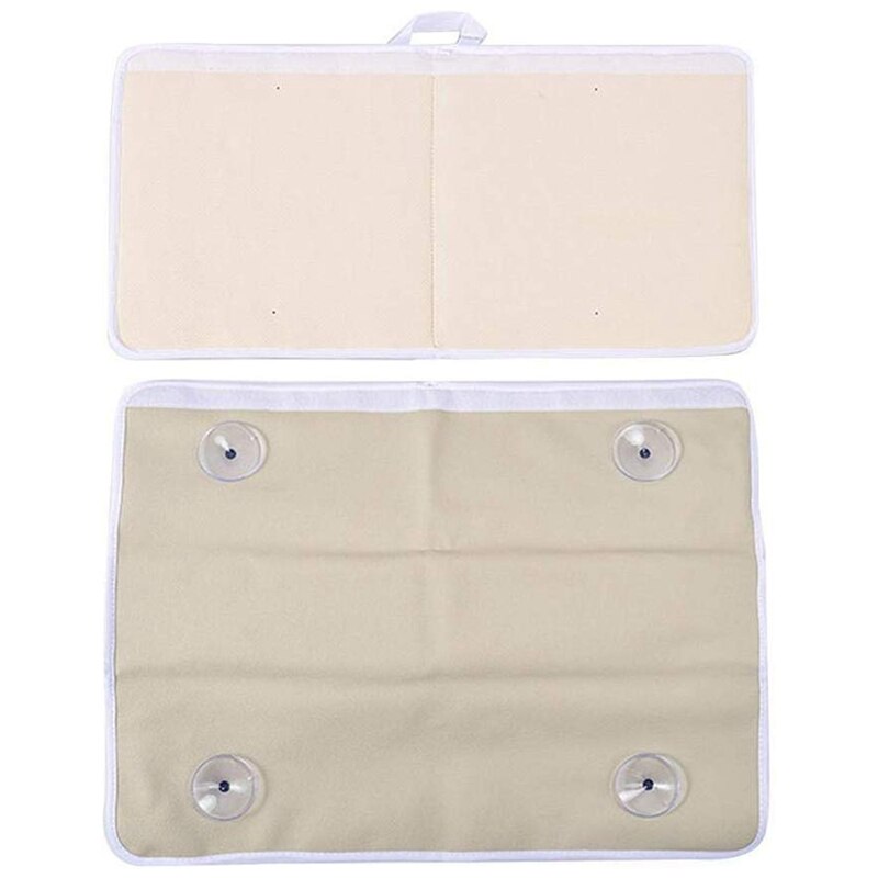 Bath Kneeling Pad, Bath Kneeler Elbow Rest Pad with Toy Net and Storage Bag Easy Clean Quick Dry Soft Non-Slip Bathtub Kneeling