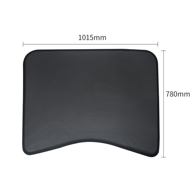 Car Retractable Windshield For Tesla Model 3 Car Window Cover Sunshade Curtain UV Protection Shield Curtain Auto Sun Shade: Rear1