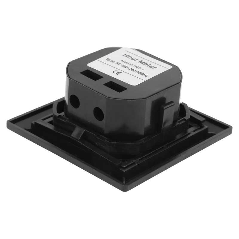 Genentator Timer Tools Digital Display Hour Meter AC 220‑240V 50Hz Timer Tools for Engineering Machinery 0.3W Hour Meter