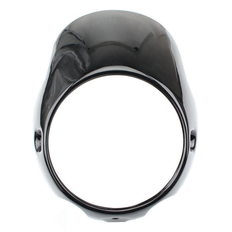 Motorrad Scheinwerfer Verkleidung Maske Gugel für Triumph BONNEVILLE T100 T120 SE Thruxton 900 Scrambler 2001 Schwarz Glänzend