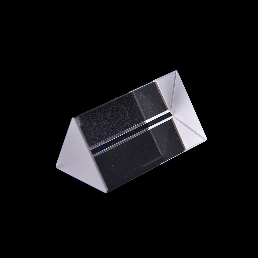 5 cm trekantede prismer til undervisning i optisk glas tredobbelt fysik lysspektrum optisk prisme til fysikeksperiment