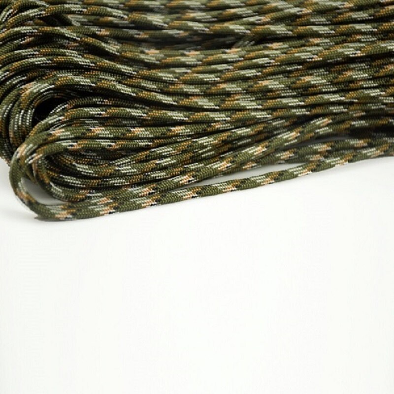 100 Meter Paracord Reflecterende 4 Mm 7 Strand Paracord Core Outdoor Camping Corda Parachute Cord Lanyard Tent Touw Multifunctionele: Noraml army green