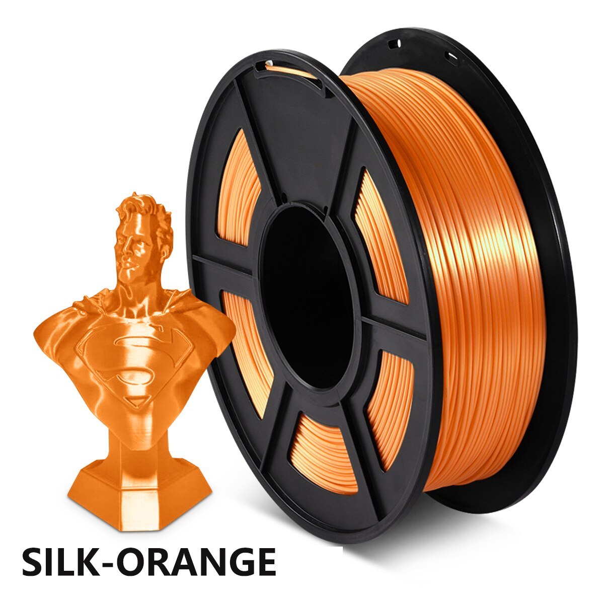 3D Printer Filament DIY SILK Filament Yellow SILK 1kg 2.2 lbs 1.75mm per roll for 3D printing Refills: SILK ORANGE