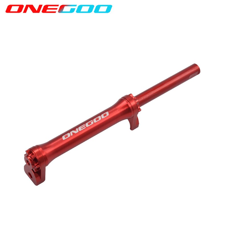 ONEGOO Easy Push Wheel Telescopic Rod for Brompton 349 Folding Bike Aluminum Alloy Trolley Bicycle Easy Wheel Bearing Wheel Rod: Red Rod