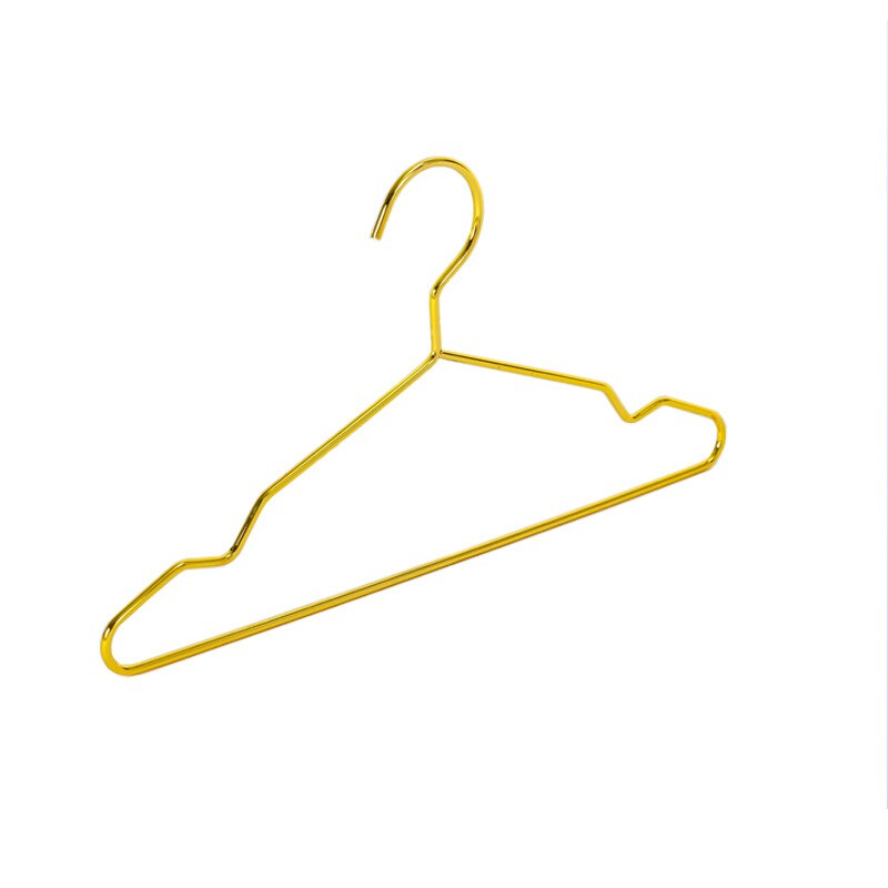 10 Pcs Sterke Metalen Draad Huisdier Hangers Kleine Kleerhangers Voor Hond Kat, gold Metal Kleding Shirts Hanger Met Groeven