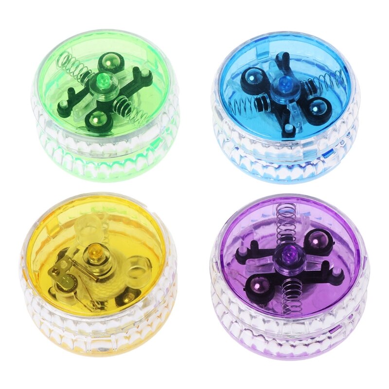 4pcs YoYo Light Up Clutch Mechanism Toy Yoyo Trick Speed Ball Kids Toy