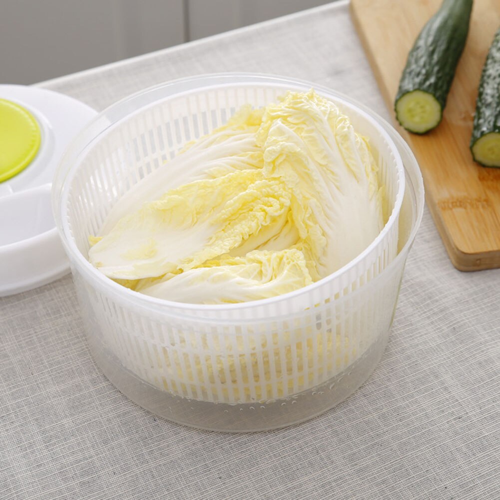 Vegetables Salad Spinner Lettuce Leaf Vegetable Dehydrator Greens Washer Dryer Drainer Crisper Strainer For Washing Drying Leafy