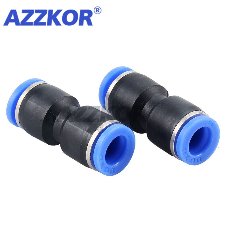 5PCS PU Pneumatic Connector Push in Hose Straight Pneumatic For Connect Air Pneumatic Connector Components 4 6 8 10 12 16 mm